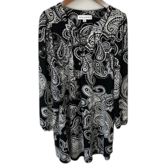 Emma & Michelle Boho Paisley Dress Size Medium Party Summer Chic